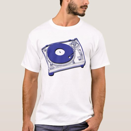 Vinylrekordplattform T-Shirt (Vorderseite)