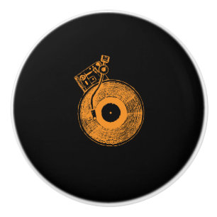Vinylrekordspieler-Turntable-Musik-Geschenk für D Keramikknauf
