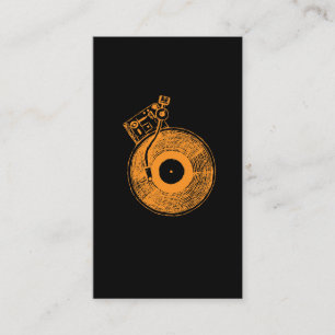 Vinylrekordspieler-Turntable-Musik-Geschenk für D Visitenkarte