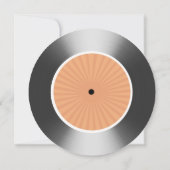 Vinylscheibe Einladung (Rückseite)