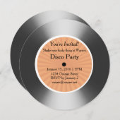 Vinylscheibe Einladung (Vorne/Hinten)