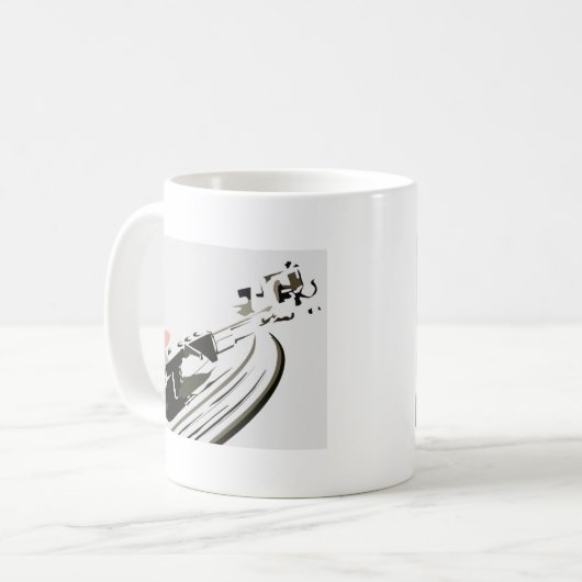 VinylTurntable Kaffeetasse (Vorderseite Links)