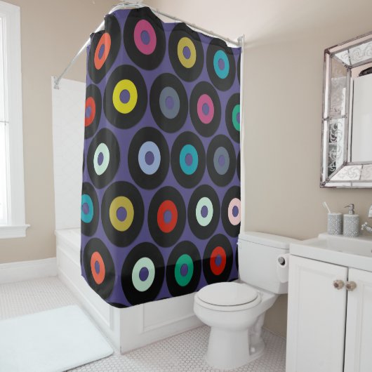 Vinylveilchen Duschvorhang (Beispiel)