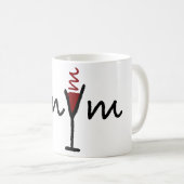 Vinym Text-Tasse Kaffeetasse (VorderseiteRechts)
