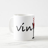 Vinym Text-Tasse Kaffeetasse (Vorderseite Links)