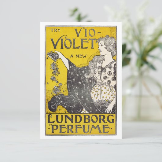 Vio-Violet Dankeskarte (Stehend Vorderseite)