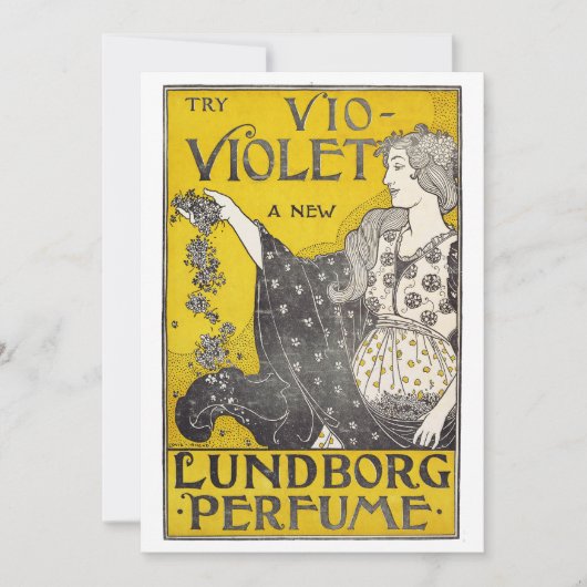 Vio-Violet Parfüm Kunstvoll wandern Feiertagskarte (Vorderseite)