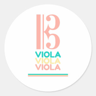 Viola Alto Clef Sticker