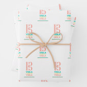 Viola Alto Clef Wrapping Paper Geschenkpapier Set (Beispiel)