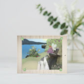 Viola am See Postkarte (Stehend Vorderseite)