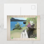 Viola am See Postkarte (Vorne/Hinten)