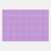 Viola and Dull Lavender Plaid Pink Purple Geschenkpapier Set (Vorderseite 2)