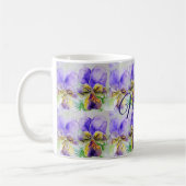 Viola Blume Floral Liebe Ladys Tasse (Links)