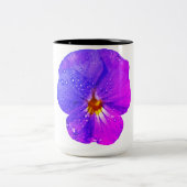 Viola Blume Zwei-Tone-Kaffee-Tasse Zweifarbige Tasse (Mittel)