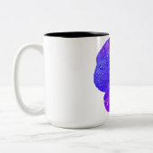 Viola Blume Zwei-Tone-Kaffee-Tasse Zweifarbige Tasse (Links)