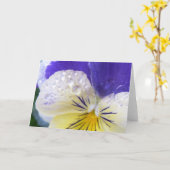 Viola-Blumen-Gruß-Karte Karte (Gelbe Blume)