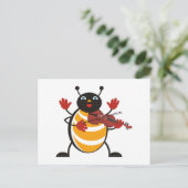 Viola Bug Postkarte (Stehend Vorderseite)