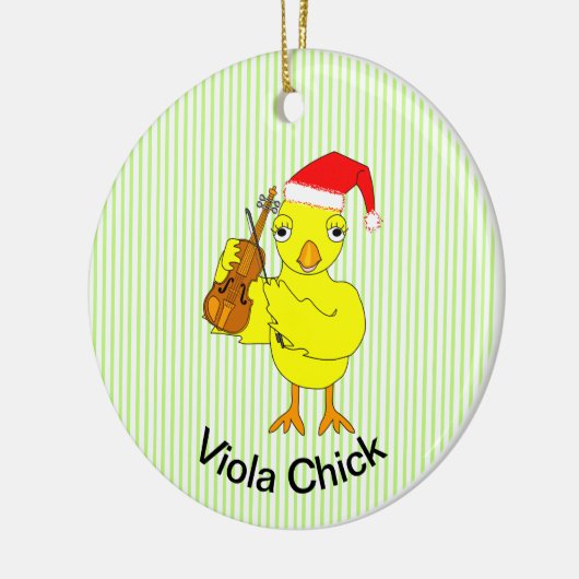 Viola Chick Keramik Ornament (Links)