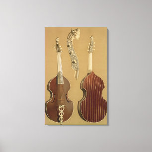 Viola-DA-Gambe oder Bass-viol, durch Joachim Leinwanddruck