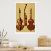 Viola d'Amore, 18. Jahrhundert, aus "Musical Instr Poster (Küche)