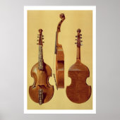 Viola d'Amore, 18. Jahrhundert, aus "Musical Instr Poster (Vorne)