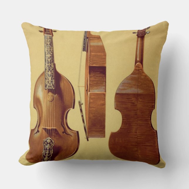 Viola d'Amore, 18. Jahrhundert, von 'musikalischem Kissen (Vorderseite)