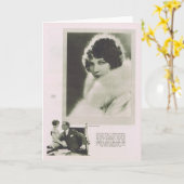 Viola-Danaporträt 1925 Karte (Gelbe Blume)