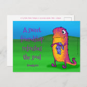 Viola das Monster, mit Anführungskarte Postkarte (Vorne/Hinten)