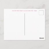 Viola das Monster, mit Anführungskarte Postkarte (Rückseite)