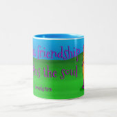 Viola das Monster, w/quote auf Tasse (Mittel)