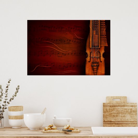 Viola De Teclas (Nyckelharpa) Poster (Küche)