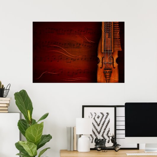 Viola De Teclas (Nyckelharpa) Poster (Heimbüro)