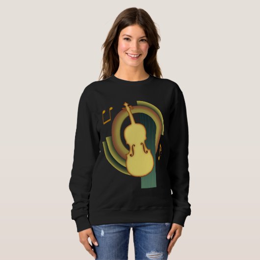 Viola Deco1 Sweatshirt (Vorne ganz)