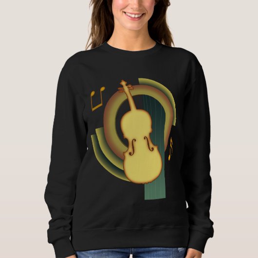 Viola Deco1 Sweatshirt (Vorderseite)