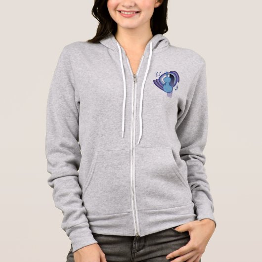 Viola Deco2 Hoodie (Vorderseite)