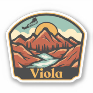 Viola, Delaware Aufkleber