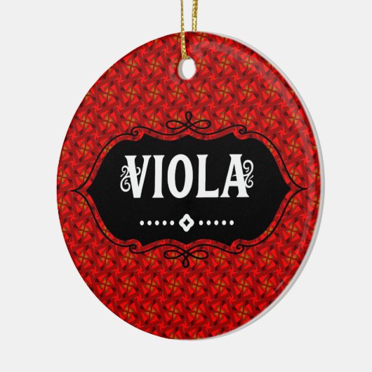 Viola Emblem Keramik Ornament (Links)