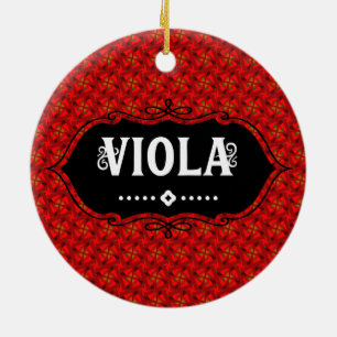 Viola Emblem Keramik Ornament