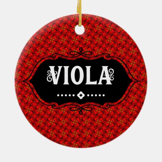Viola Emblem Keramik Ornament (Hinten)
