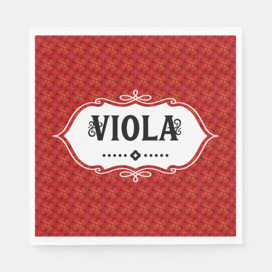Viola Emblem Serviette (Vorderseite)