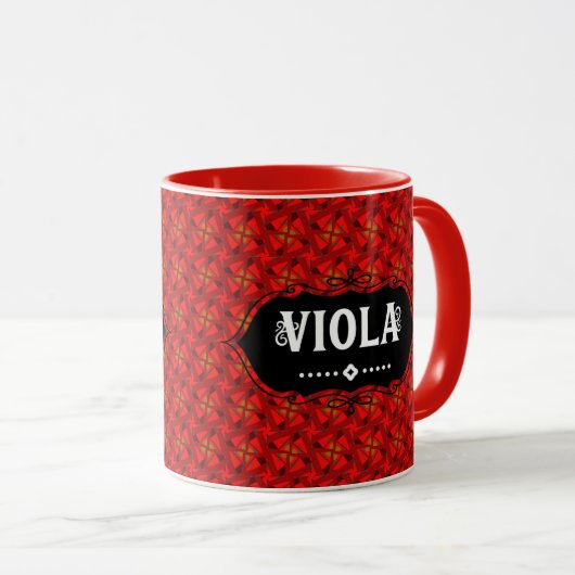 Viola Emblem Tasse (VorderseiteRechts)