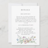 Viola Eucalypt floral Wedding Detail invitation Einladung (Vorderseite)