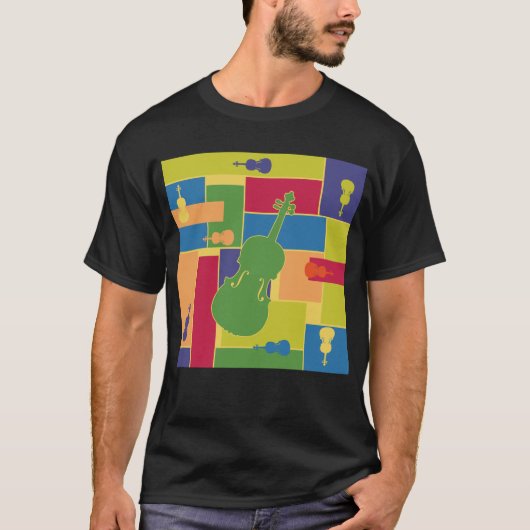 Viola Farbfelder T-Shirt (Vorderseite)