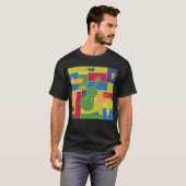 Viola Farbfelder T-Shirt (Vorne ganz)