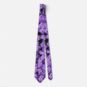 Viola Flowers Neck Tie Krawatte (Vorderseite)