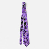 Viola Flowers Neck Tie Krawatte (Rückseite)
