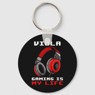 Viola - Gaming ist mein Leben - Personalisiert Schlüsselanhänger