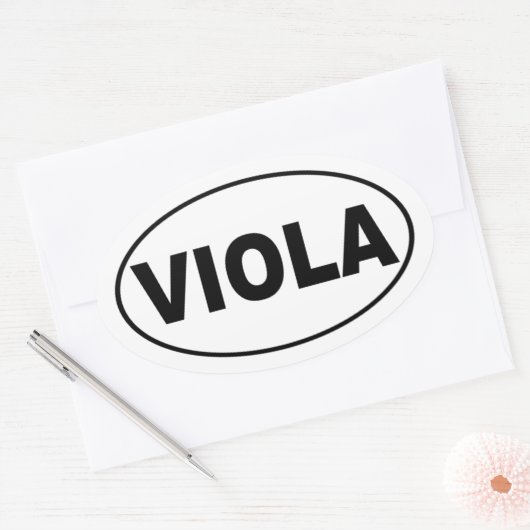 Viola Gift Ovaler Aufkleber (Umschlag)