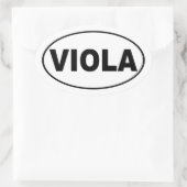Viola Gift Ovaler Aufkleber (Tasche)