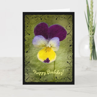 Viola, glücklich zum Geburtstag! Karte
